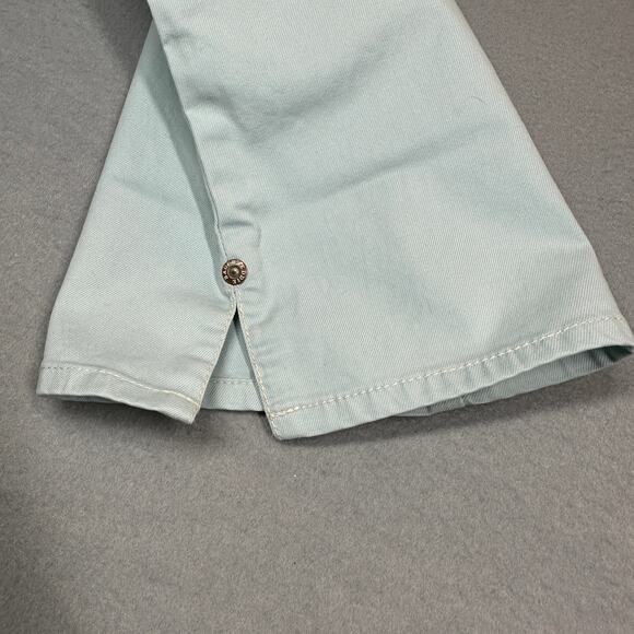 Eddie Bauer Capri Womens 2 Stretch Light Blue Mid Rise Cropped Jean Pants Spring - Picture 8 of 12